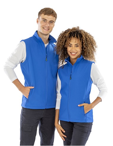 R-R902F-Womens Recycled 2-Layer Printable Softshell Bodywarmer